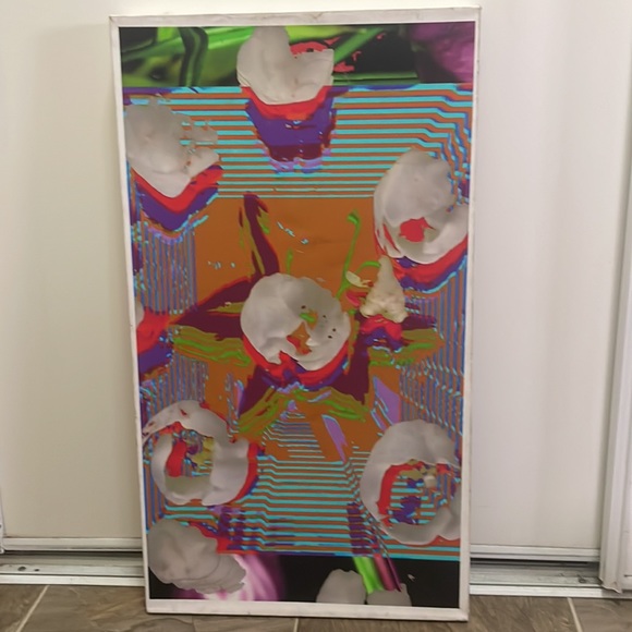 Original one of a kind triptych acrylic paintings - Picture 2 of 8